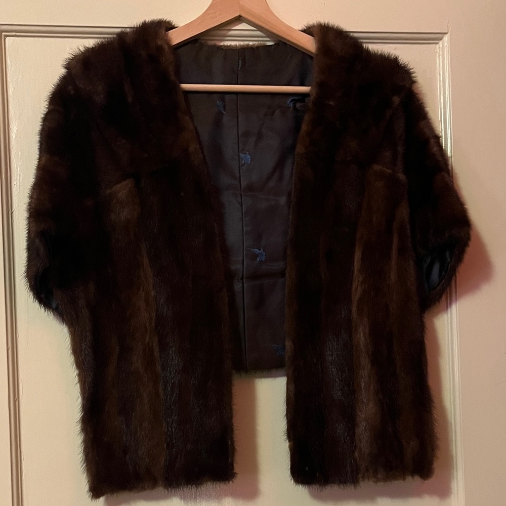 Elegant Brown Fur Women's Coat